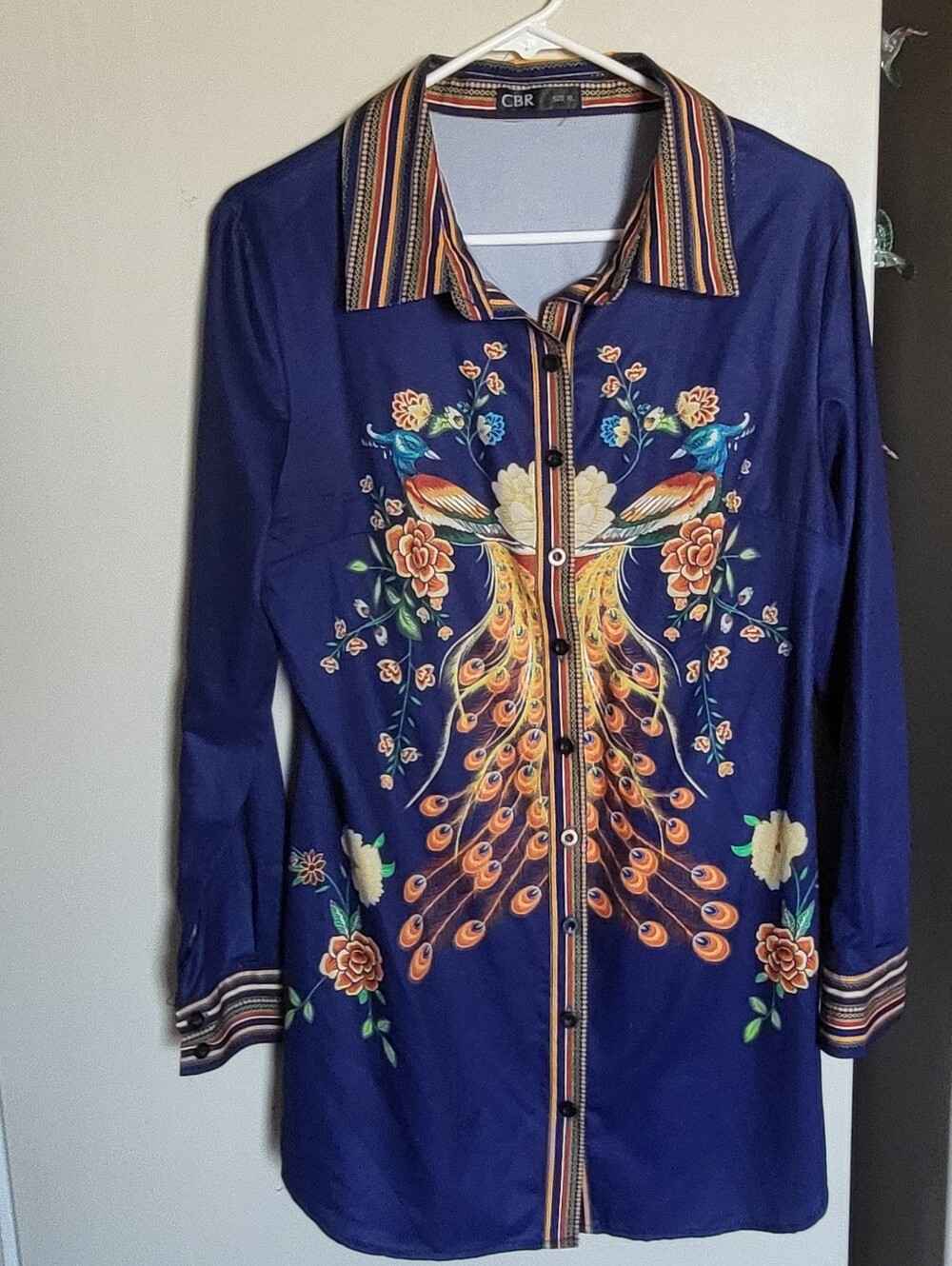 CBR Button Up Shirt Mini Dress